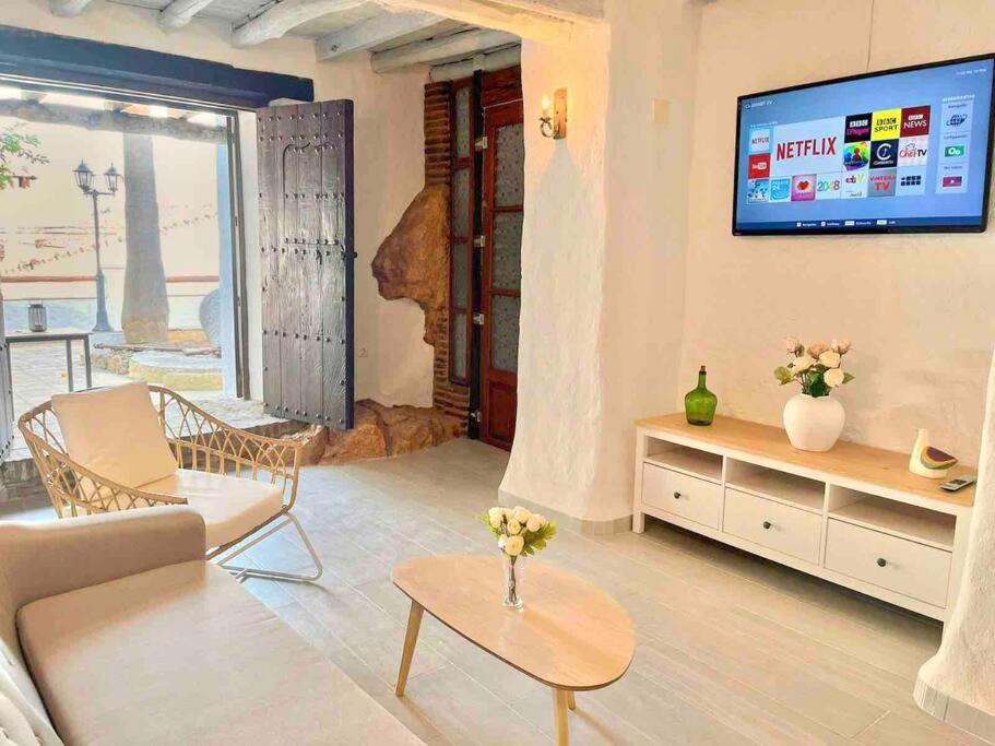 La Palmera. Casa Rural Con Piscina Privada. Бенадалид Экстерьер фото